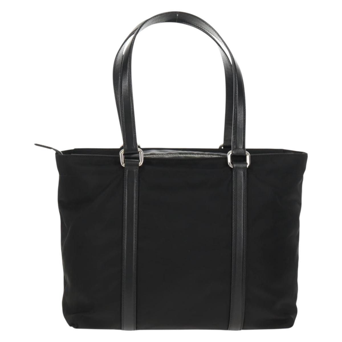 Prada Prada Front Pocket Zip Tote Tessuto with Leather Size ONE SIZE - 2 Thumbnail