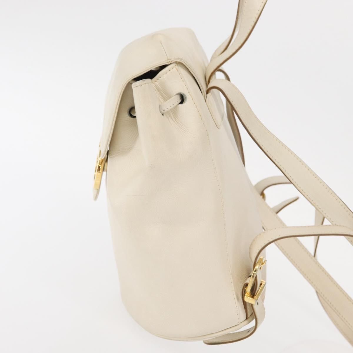 Salvatore Ferragamo Salvatore Ferragamo Gancini Flap Drawstring Backpack Leather Size ONE SIZE - 3 Thumbnail