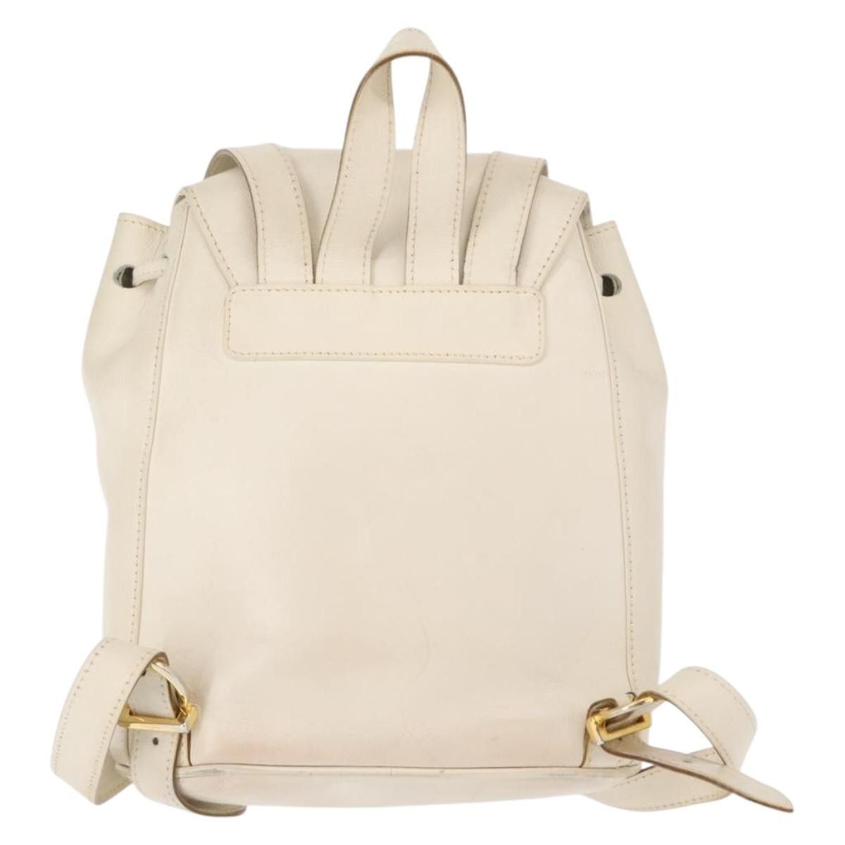 Salvatore Ferragamo Salvatore Ferragamo Gancini Flap Drawstring Backpack Leather Size ONE SIZE - 2 Thumbnail