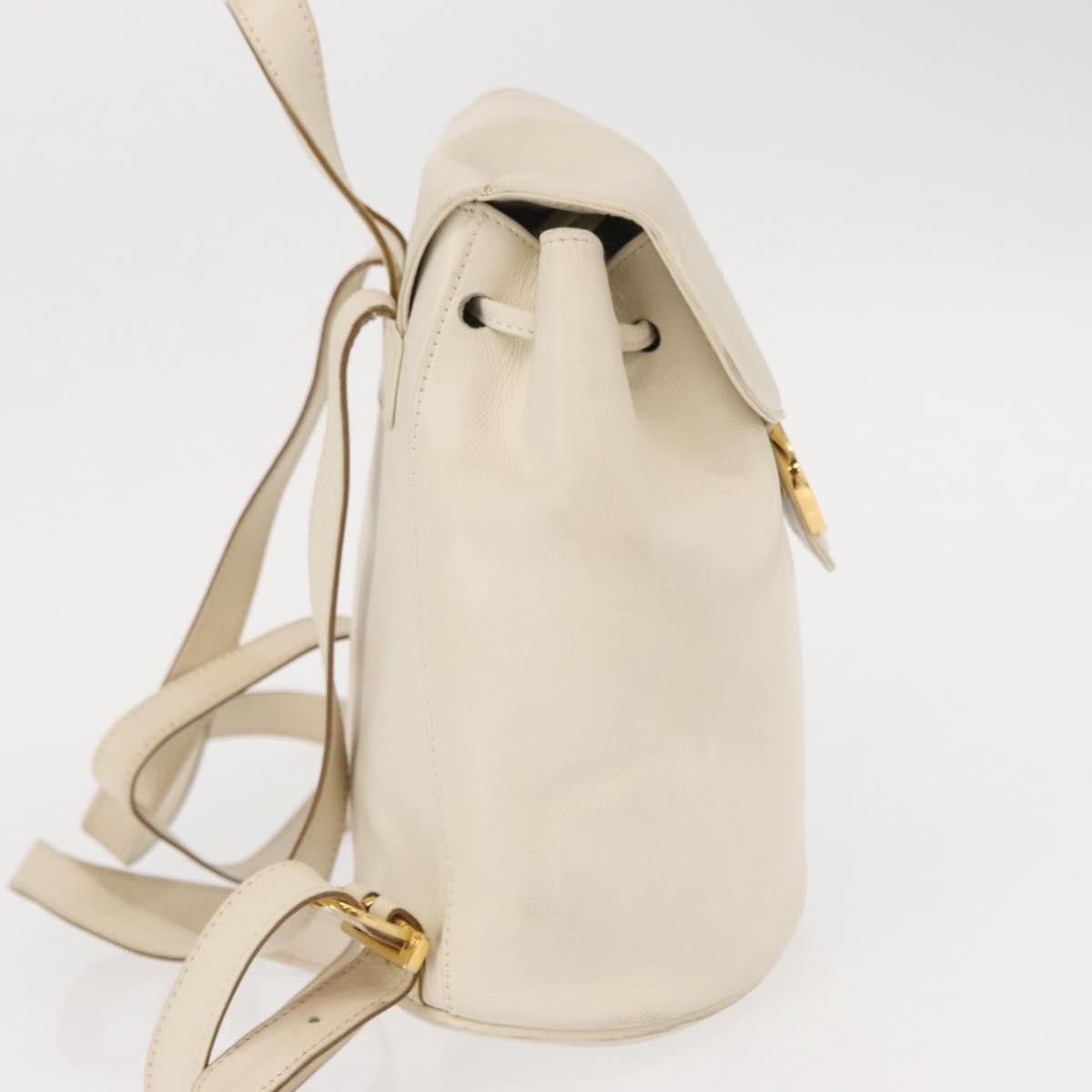 Salvatore Ferragamo Salvatore Ferragamo Gancini Flap Drawstring Backpack Leather Size ONE SIZE - 4 Thumbnail