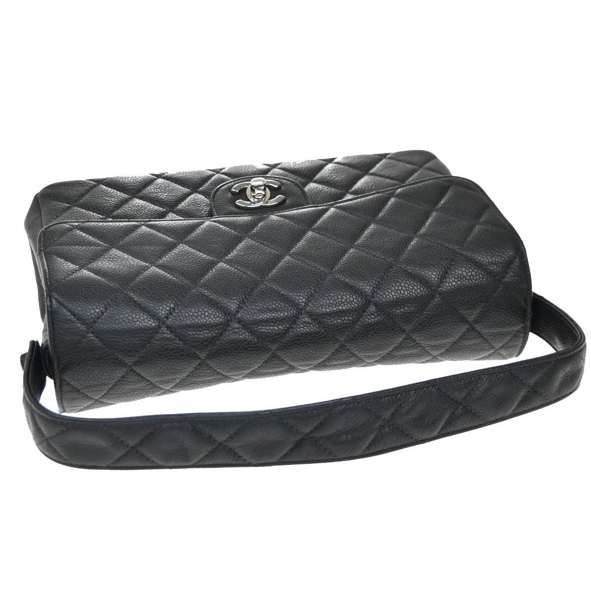 Chanel Chanel Vintage Double Sided Flap Bag Quilted Lambskin Size ONE SIZE - 8 Thumbnail