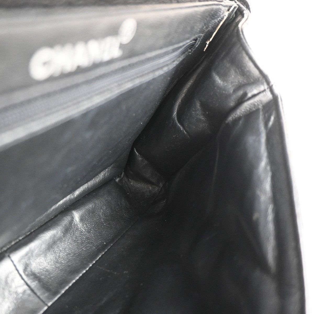 Chanel Chanel Vintage Double Sided Flap Bag Quilted Lambskin Size ONE SIZE - 13 Thumbnail