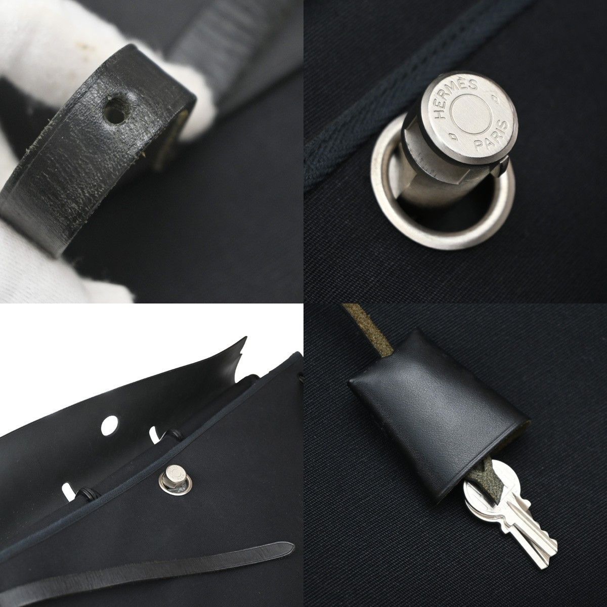 Hermes Hermes Herbag Toile and Leather Size ONE SIZE - 9 Thumbnail