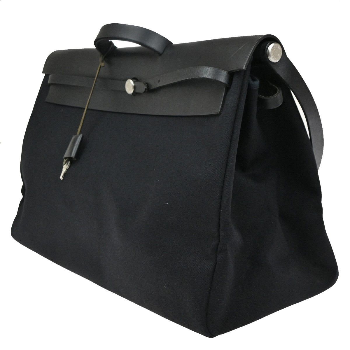 Hermes Hermes Herbag Toile and Leather Size ONE SIZE - 3 Thumbnail