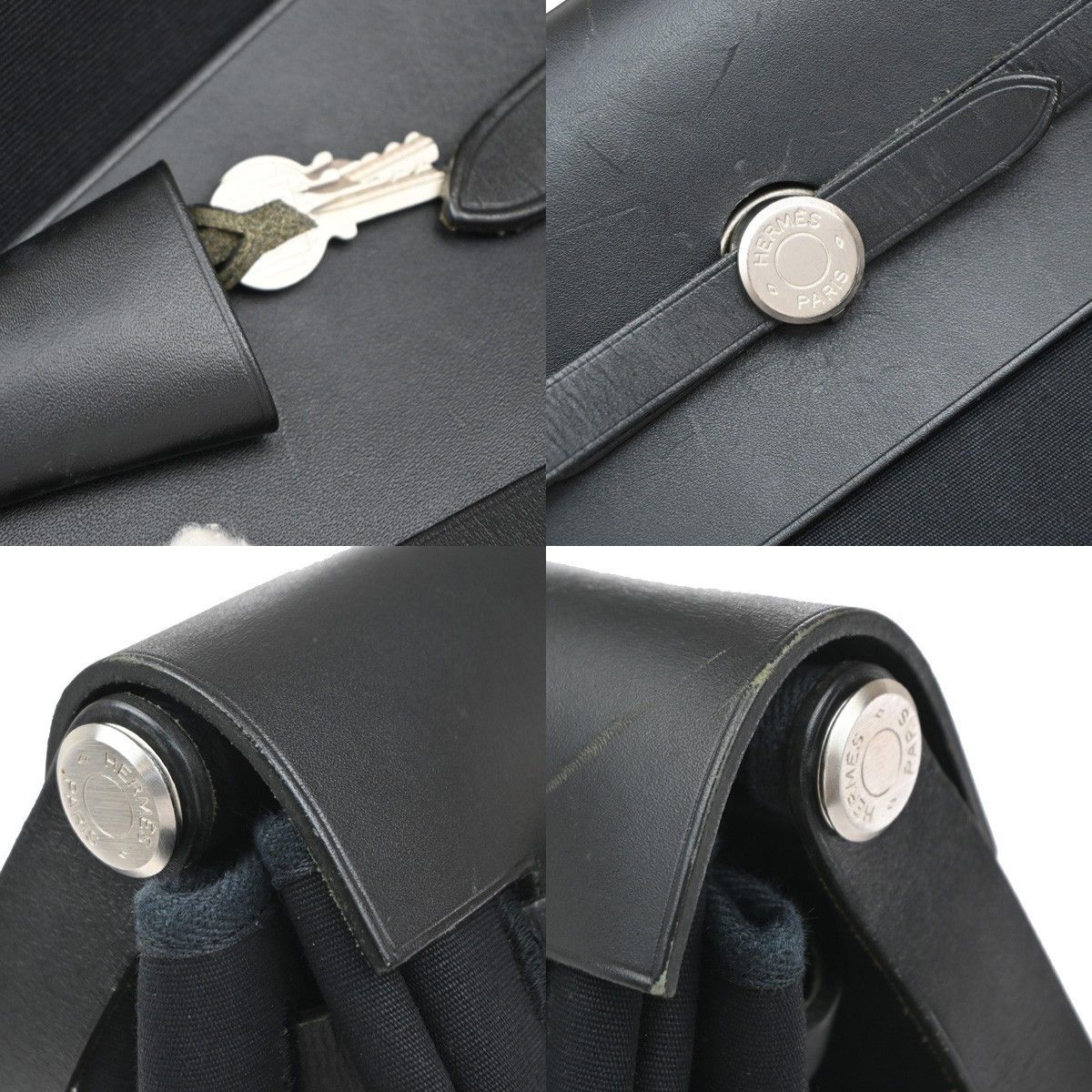 Hermes Hermes Herbag Toile and Leather Size ONE SIZE - 10 Thumbnail