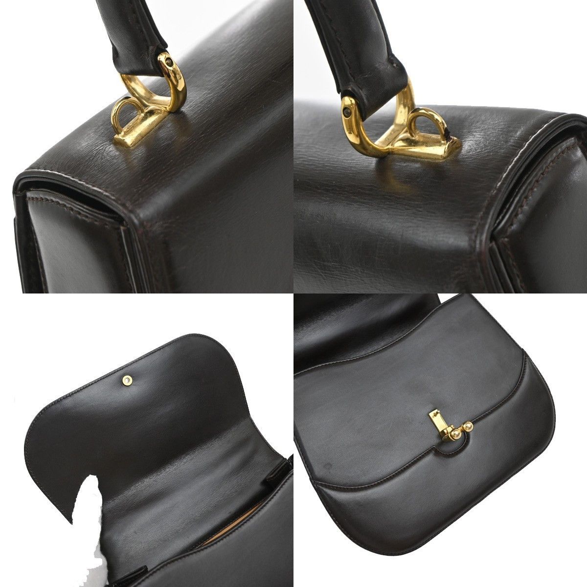 Gucci Gucci Vintage Handbag Leather Size ONE SIZE - 10 Thumbnail