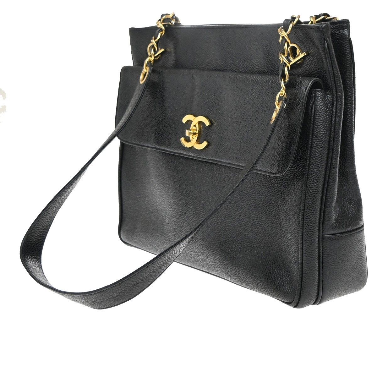 Chanel Chanel Vintage Front Pocket Shoulder Bag Leather Size ONE SIZE - 3 Thumbnail