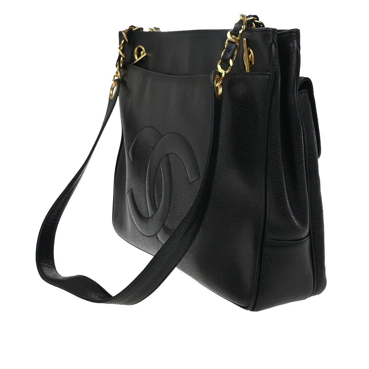Chanel Chanel Vintage Front Pocket Shoulder Bag Leather Size ONE SIZE - 4 Thumbnail