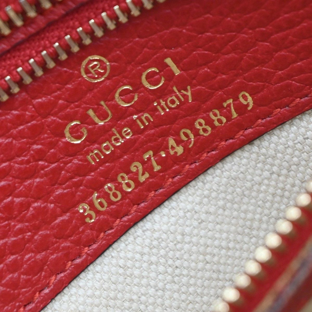 Gucci Gucci Swing Crossbody Bag Pebbled Leather Size ONE SIZE - 6 Thumbnail