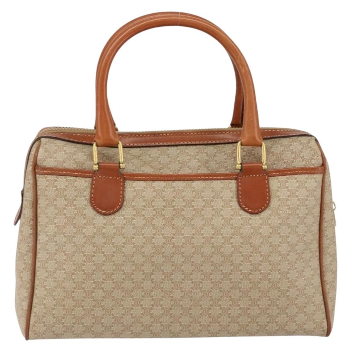 Celine Celine Vintage Macadam Handbag Canvas and Leather Size ONE SIZE - 2 Thumbnail