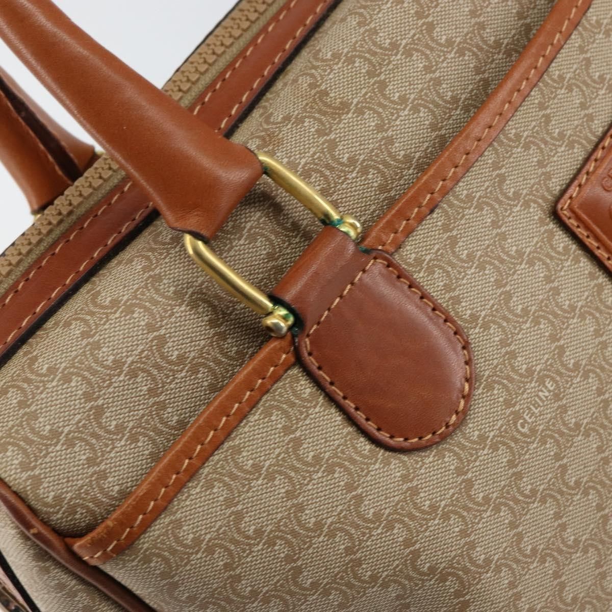 Celine Celine Vintage Macadam Handbag Canvas and Leather Size ONE SIZE - 15 Thumbnail