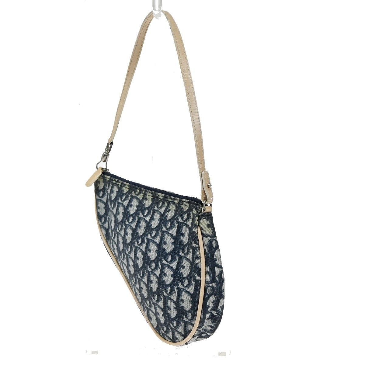 Dior Christian Dior Vintage Saddle Bag Diorissimo Canvas Size ONE SIZE - 4 Thumbnail