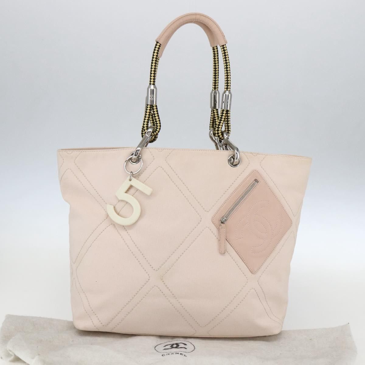 Chanel Chanel Vintage Cruise Line No.5 Tote Quilted Canvas Size ONE SIZE - 14 Thumbnail