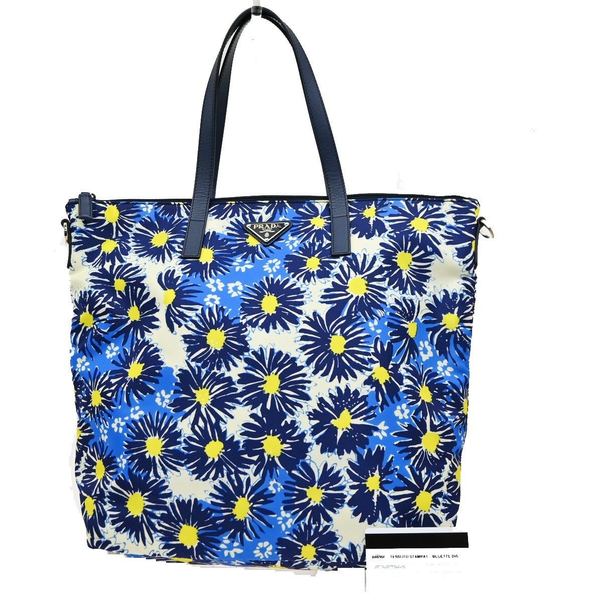 Prada Prada Convertible Zip Tote Printed Tessuto Size ONE SIZE - 12 Thumbnail