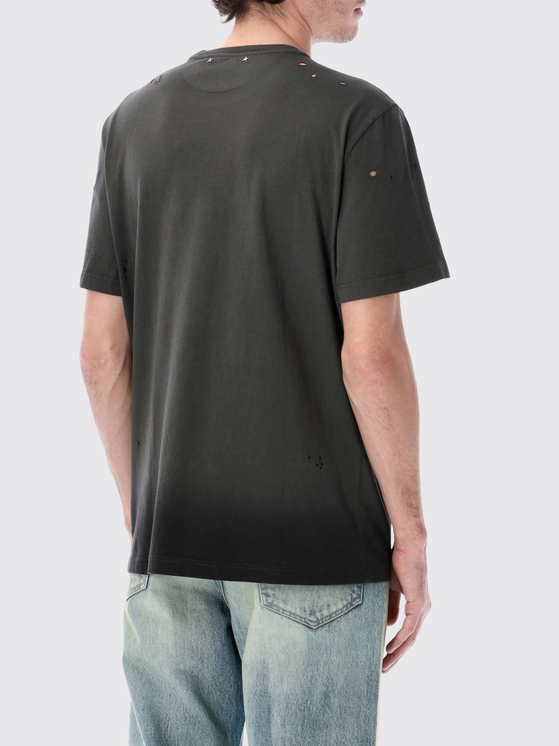 Golden Goose Golden Goose T-Shirt Men Charcoal Size US XL / EU 56 / 4 - 2 Thumbnail