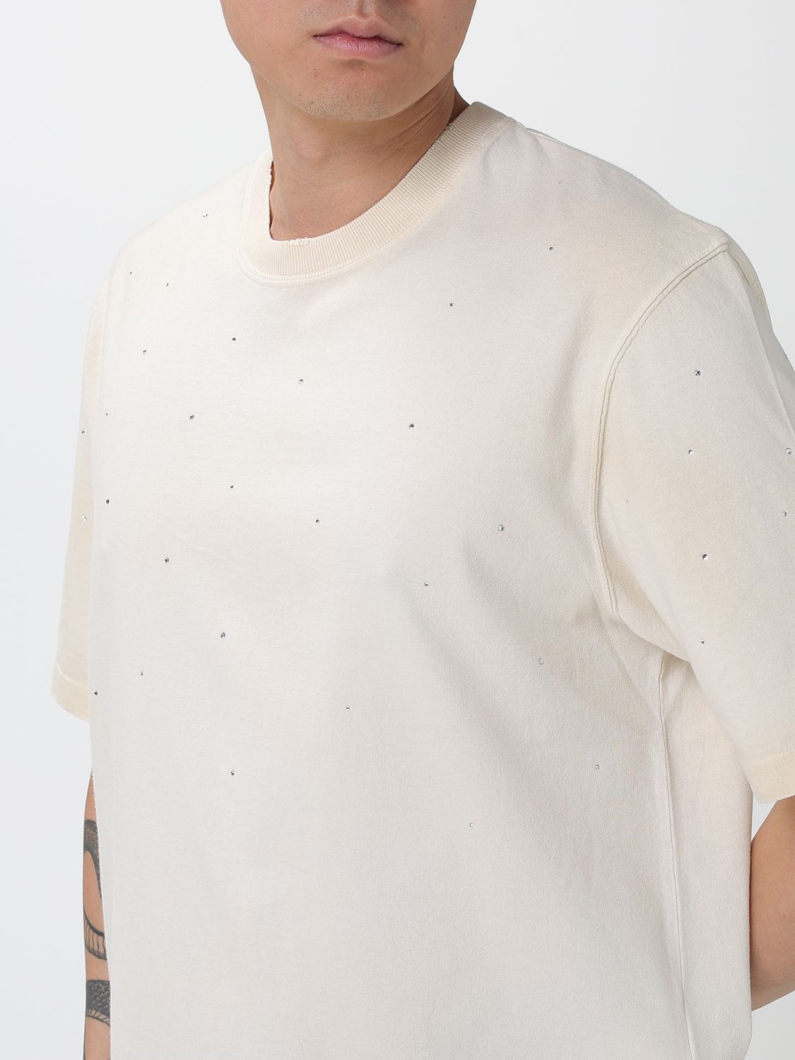 Golden Goose Golden Goose T-Shirt Men Yellow Cream Size US S / EU 44-46 / 1 - 3 Thumbnail