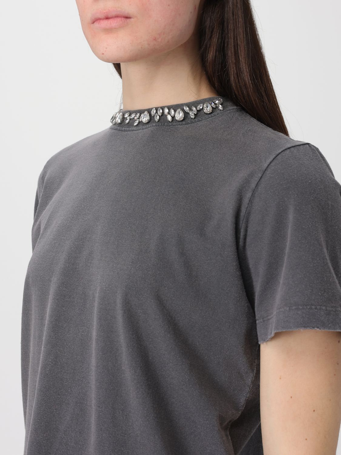 Golden Goose Golden Goose T-Shirt Woman Charcoal Size L / US 10 / IT 46 - 3 Thumbnail