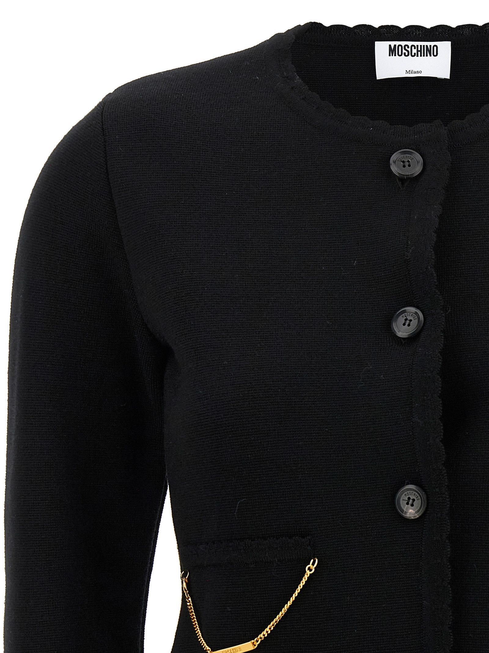 Moschino Chain Cardigan Size M / US 6-8 / IT 42-44 - 3 Thumbnail