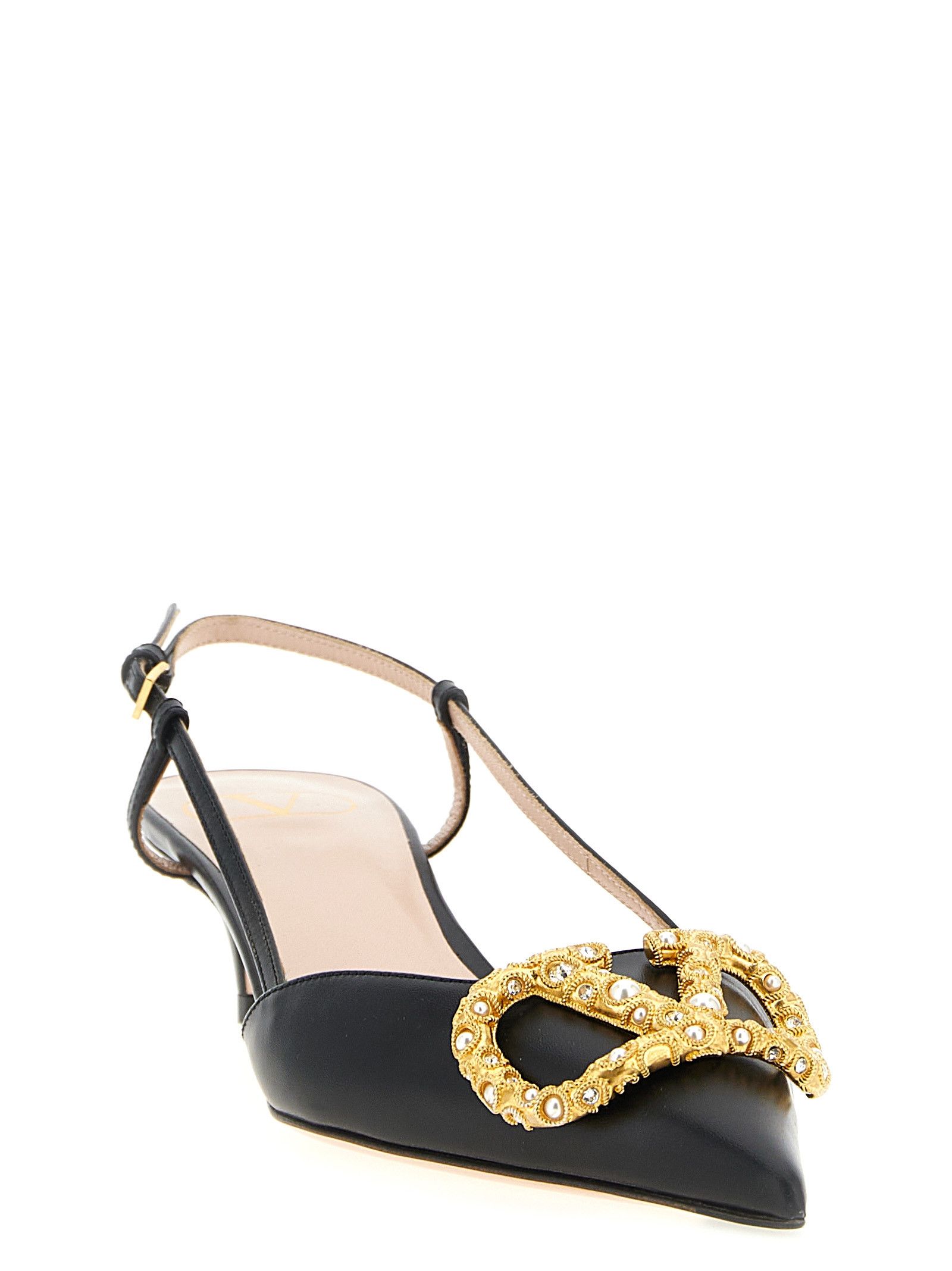 Valentino Slingback Valentino Garavani Vlogo Signature Size US 7.5 / IT 37.5 - 2 Thumbnail