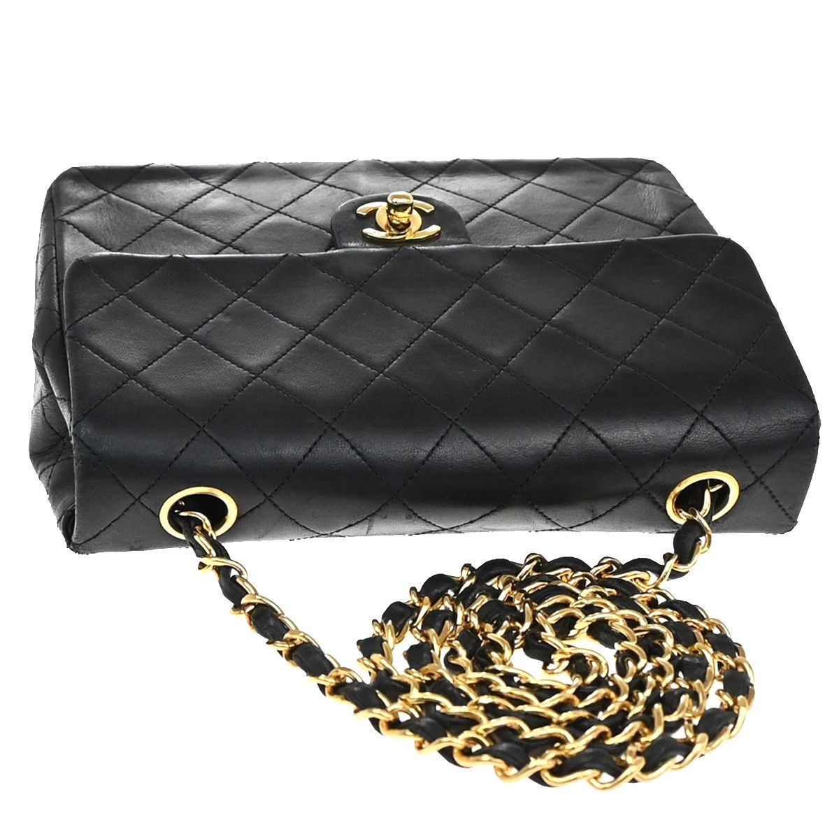 Chanel Chanel Vintage Square Classic Flap Bag Quilted Lambskin Size ONE SIZE - 8 Thumbnail
