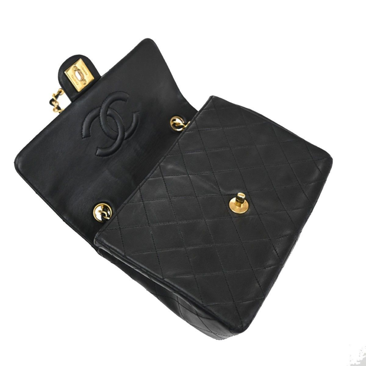 Chanel Chanel Vintage Square Classic Flap Bag Quilted Lambskin Size ONE SIZE - 12 Thumbnail