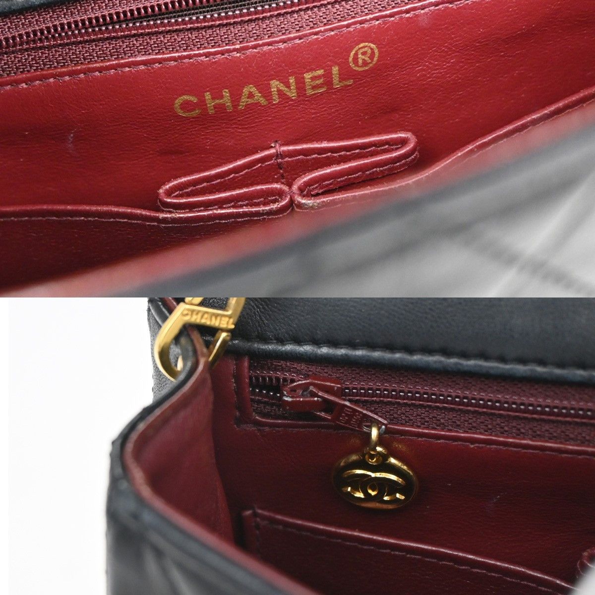 Chanel Chanel Vintage Square Classic Flap Bag Quilted Lambskin Size ONE SIZE - 14 Thumbnail