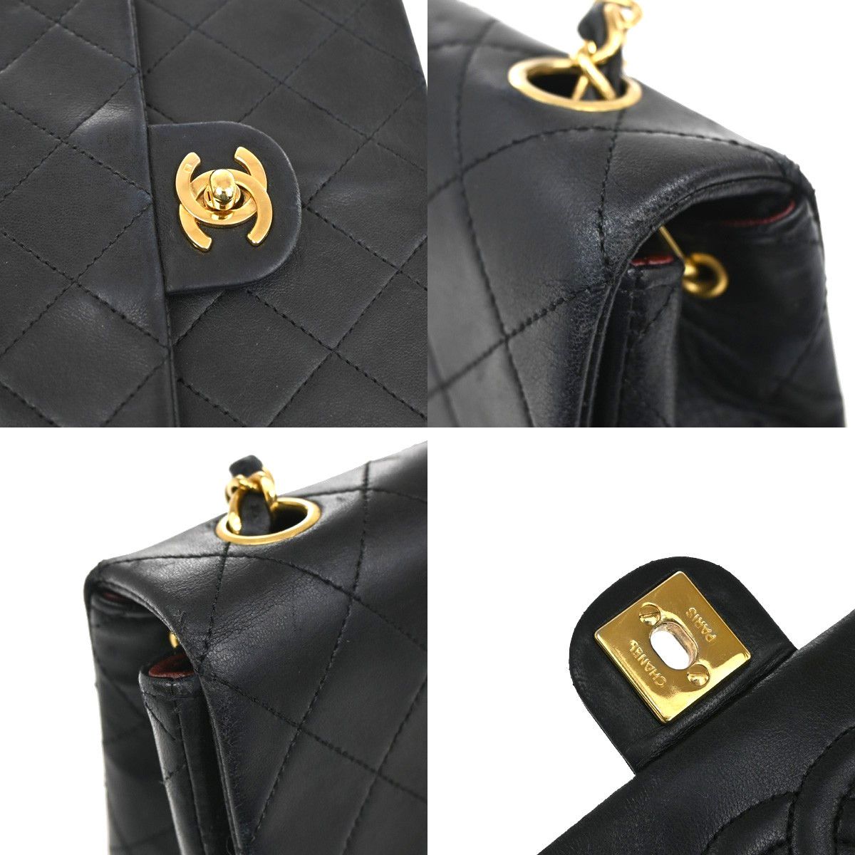 Chanel Chanel Vintage Square Classic Flap Bag Quilted Lambskin Size ONE SIZE - 11 Thumbnail
