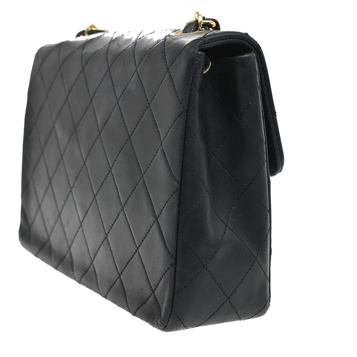 Chanel Chanel Vintage Square Classic Flap Bag Quilted Lambskin Size ONE SIZE - 4 Thumbnail