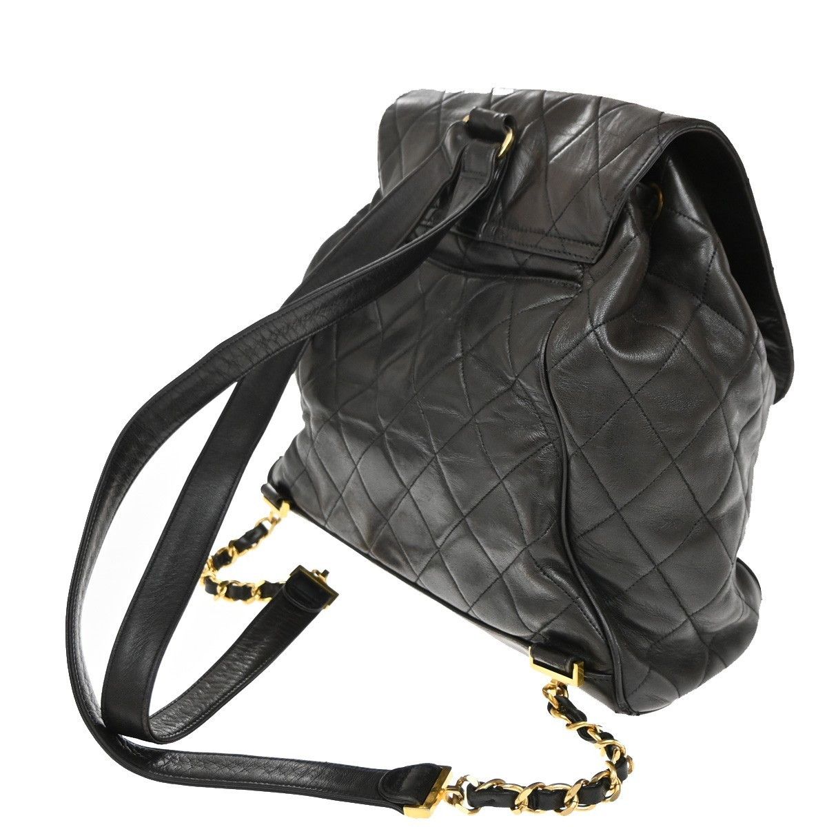 Chanel Chanel Vintage CC Flap Backpack Leather Size ONE SIZE - 4 Thumbnail