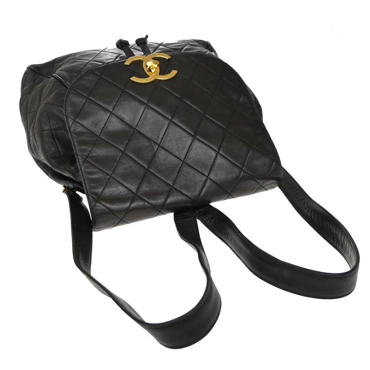 Chanel Chanel Vintage CC Flap Backpack Leather Size ONE SIZE - 7 Thumbnail