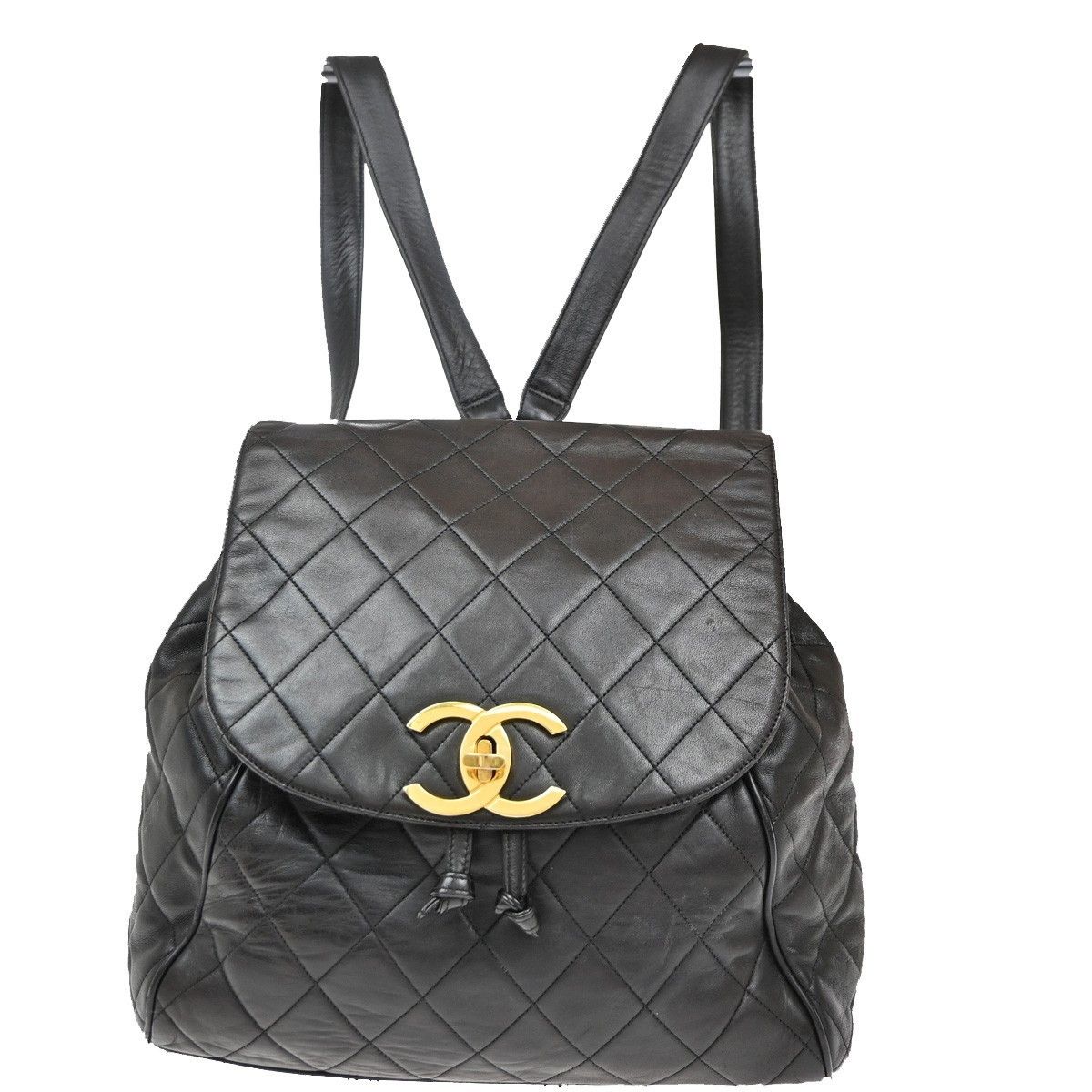 Chanel Chanel Vintage CC Flap Backpack Leather Size ONE SIZE - 16 Thumbnail