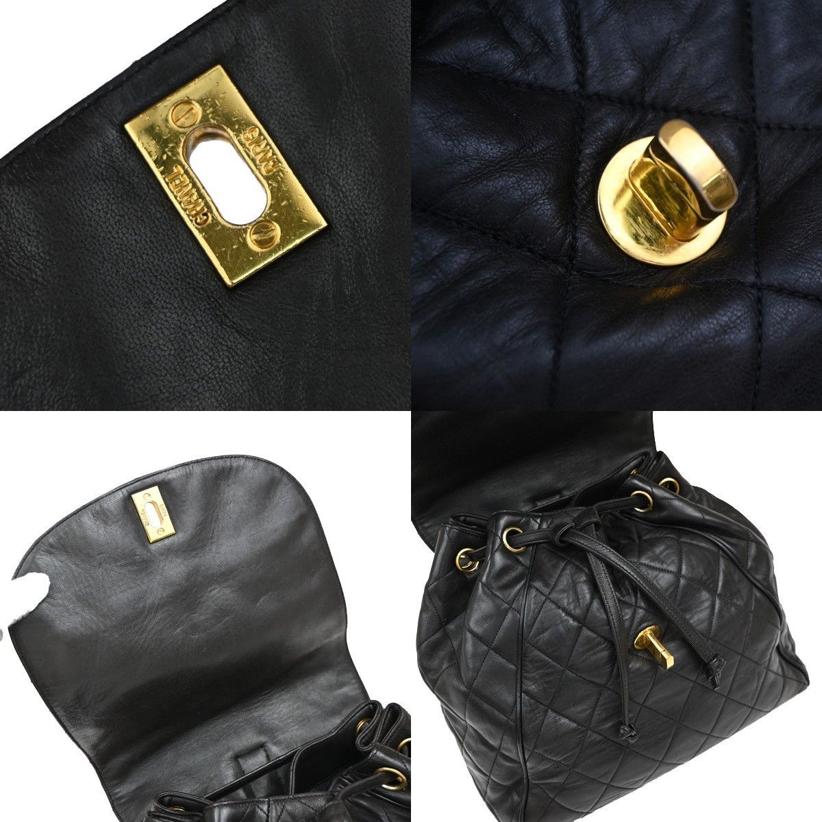 Chanel Chanel Vintage CC Flap Backpack Leather Size ONE SIZE - 12 Thumbnail