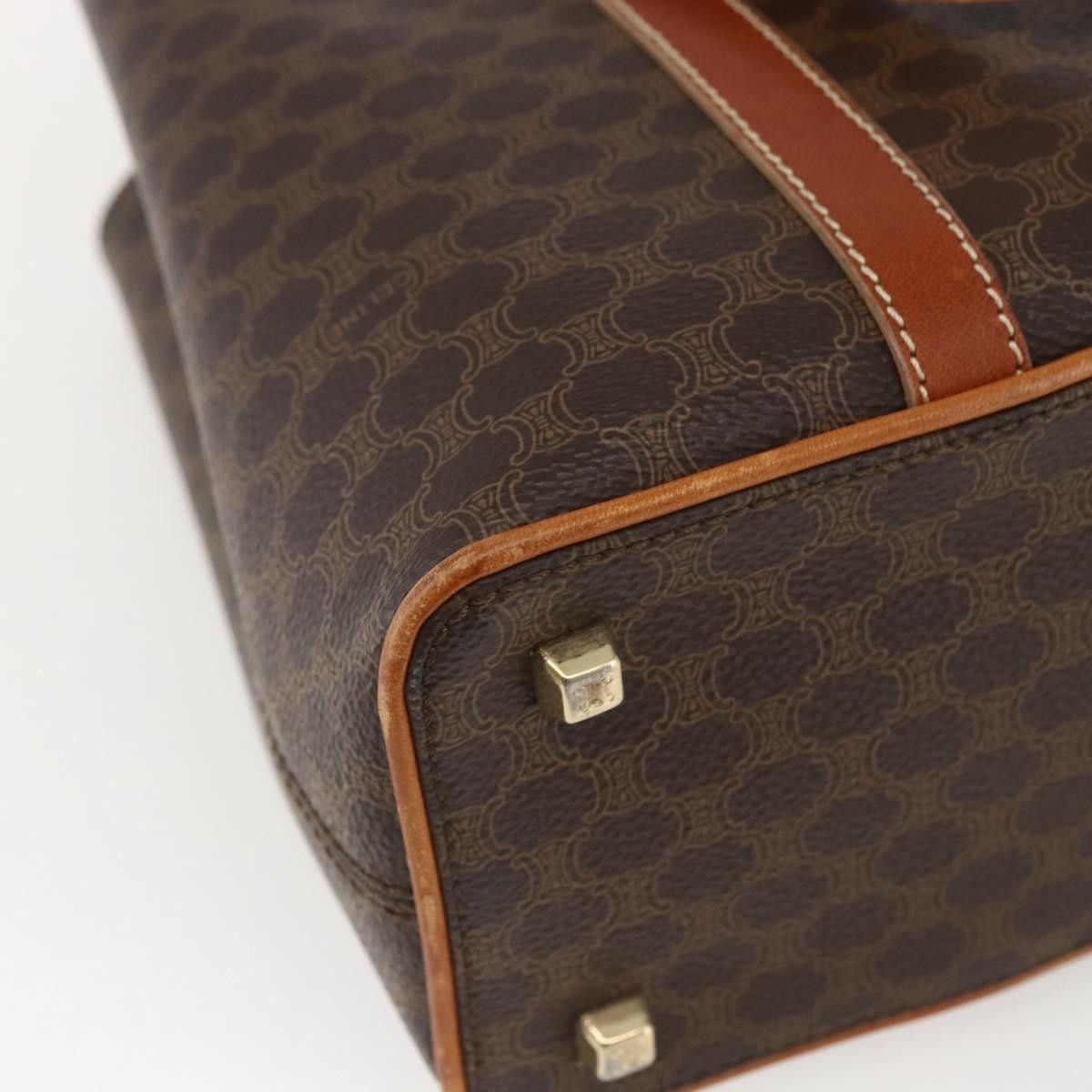 Celine Celine Vintage Macadam Handbag Canvas and Leather Size ONE SIZE - 12 Thumbnail