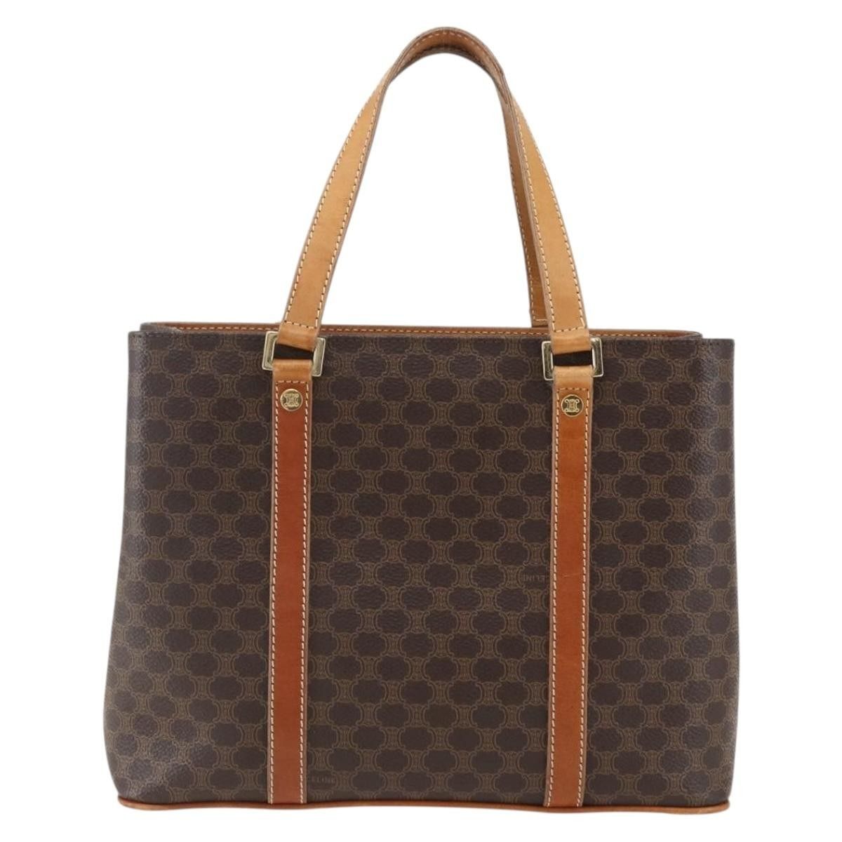 Celine Celine Vintage Macadam Handbag Canvas and Leather Size ONE SIZE - 18 Thumbnail