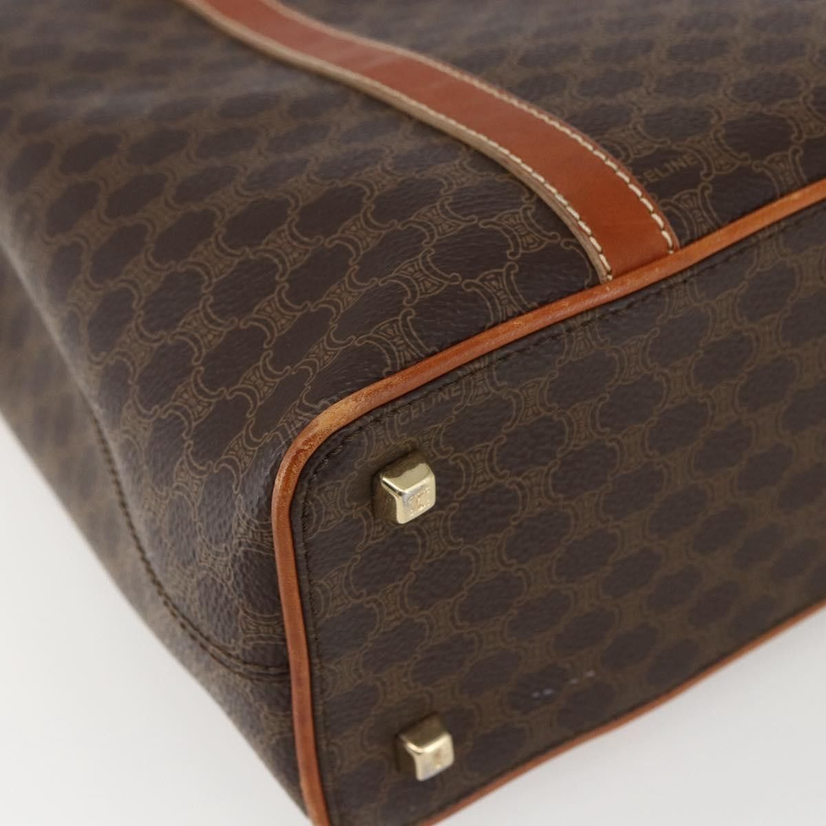 Celine Celine Vintage Macadam Handbag Canvas and Leather Size ONE SIZE - 10 Thumbnail