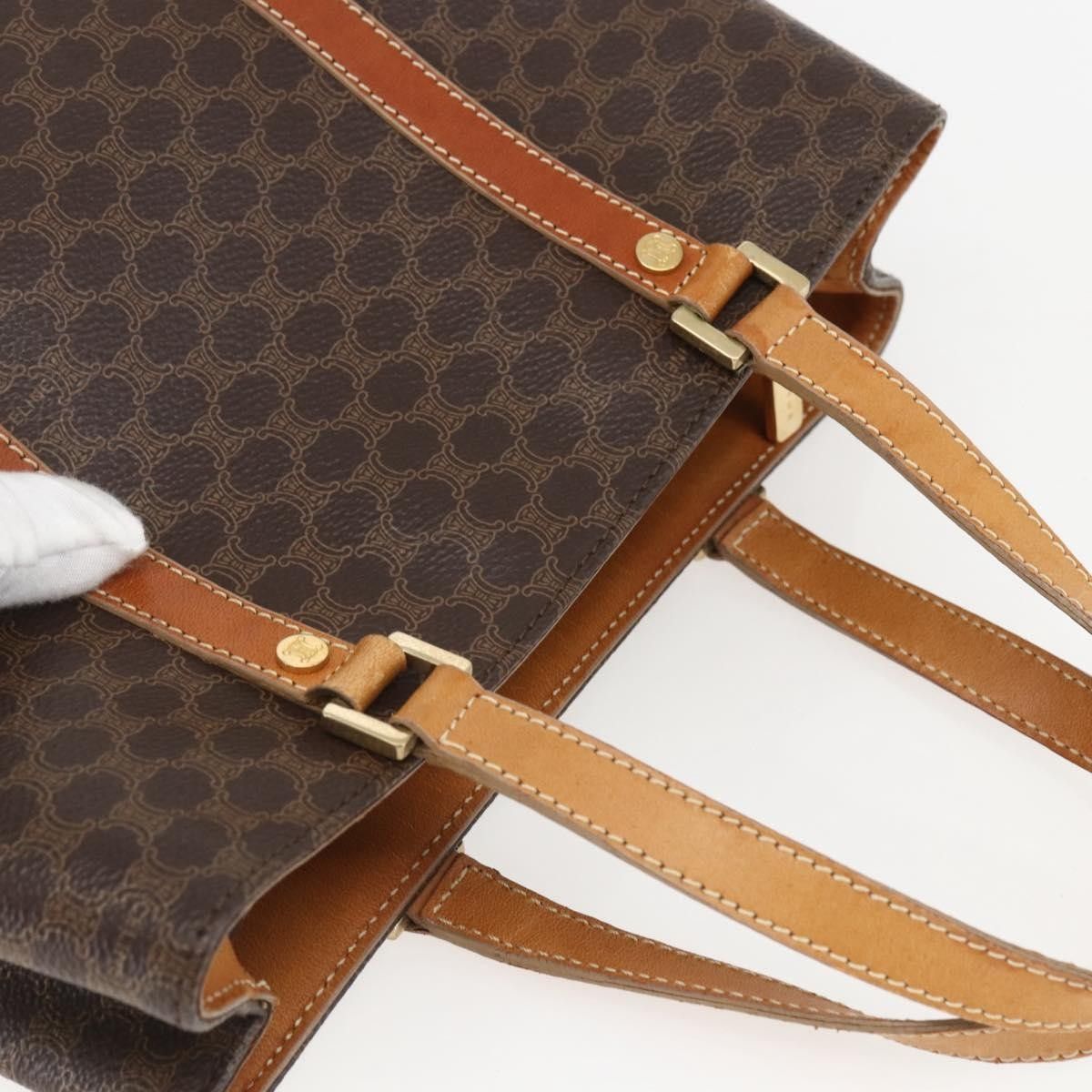 Celine Celine Vintage Macadam Handbag Canvas and Leather Size ONE SIZE - 15 Thumbnail
