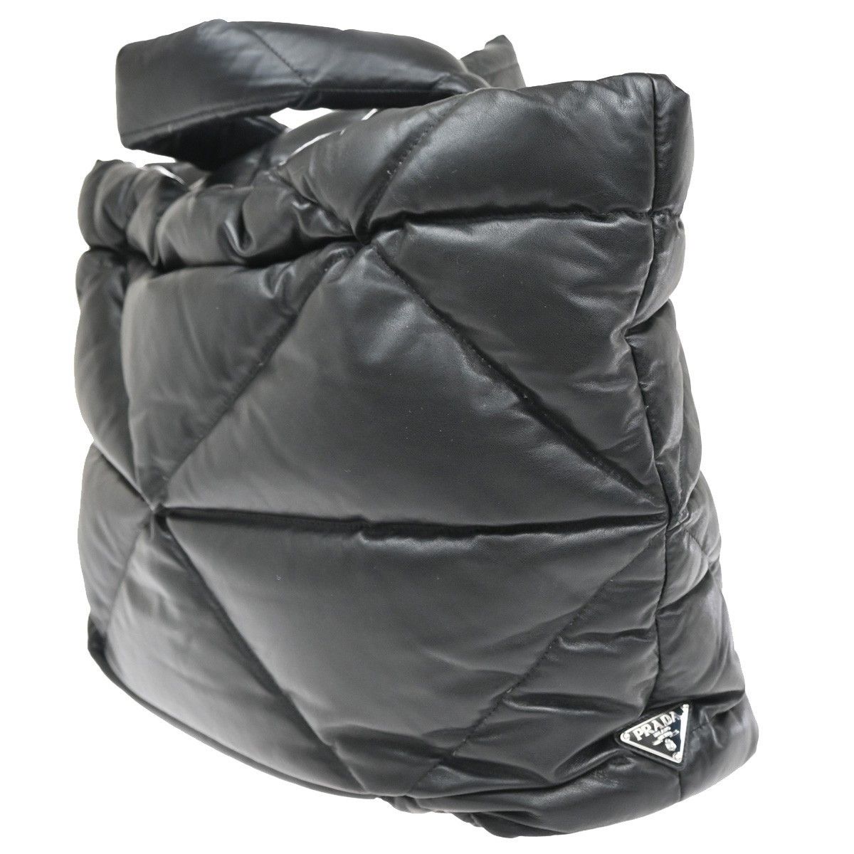 Prada Prada Padded Tote Bag Quilted Nappa Leather Size ONE SIZE - 4 Thumbnail