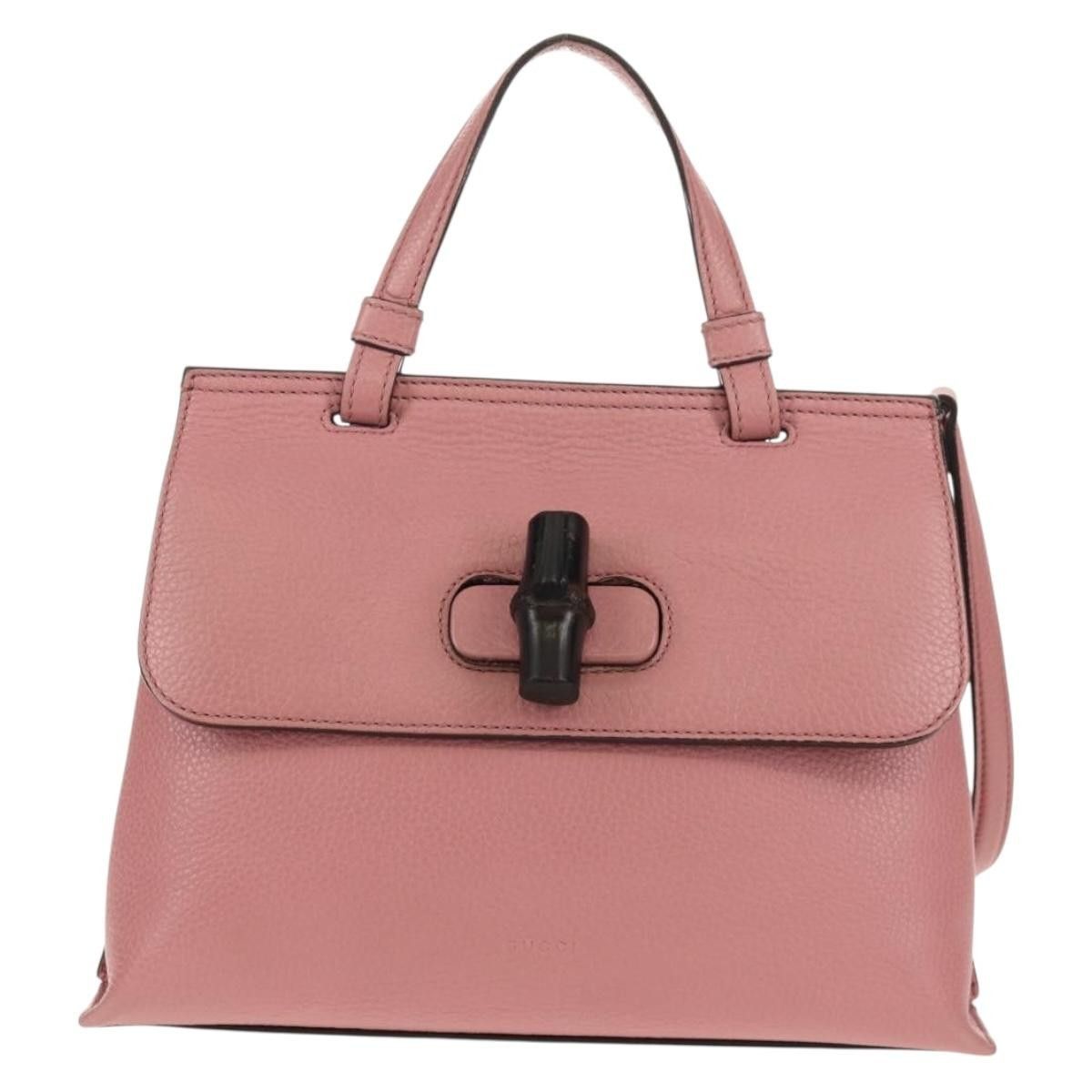 Gucci Gucci Bamboo Daily Top Handle Leather Size ONE SIZE - 17 Thumbnail
