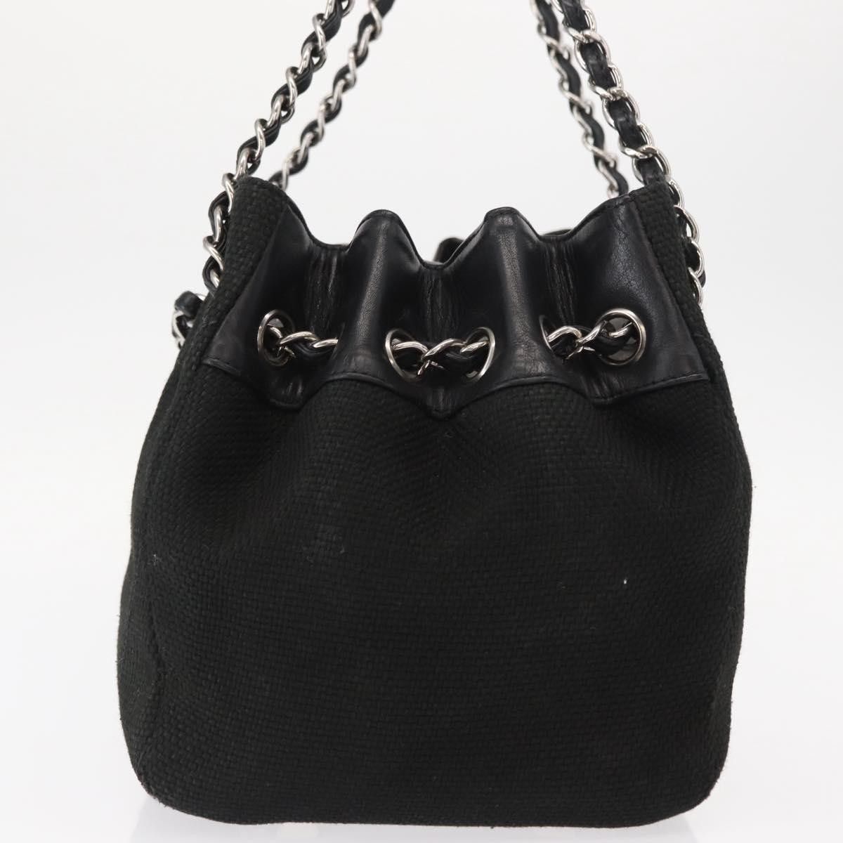 Chanel Chanel Vintage CC Charm Tote Chevron Canvas Size ONE SIZE - 4 Thumbnail