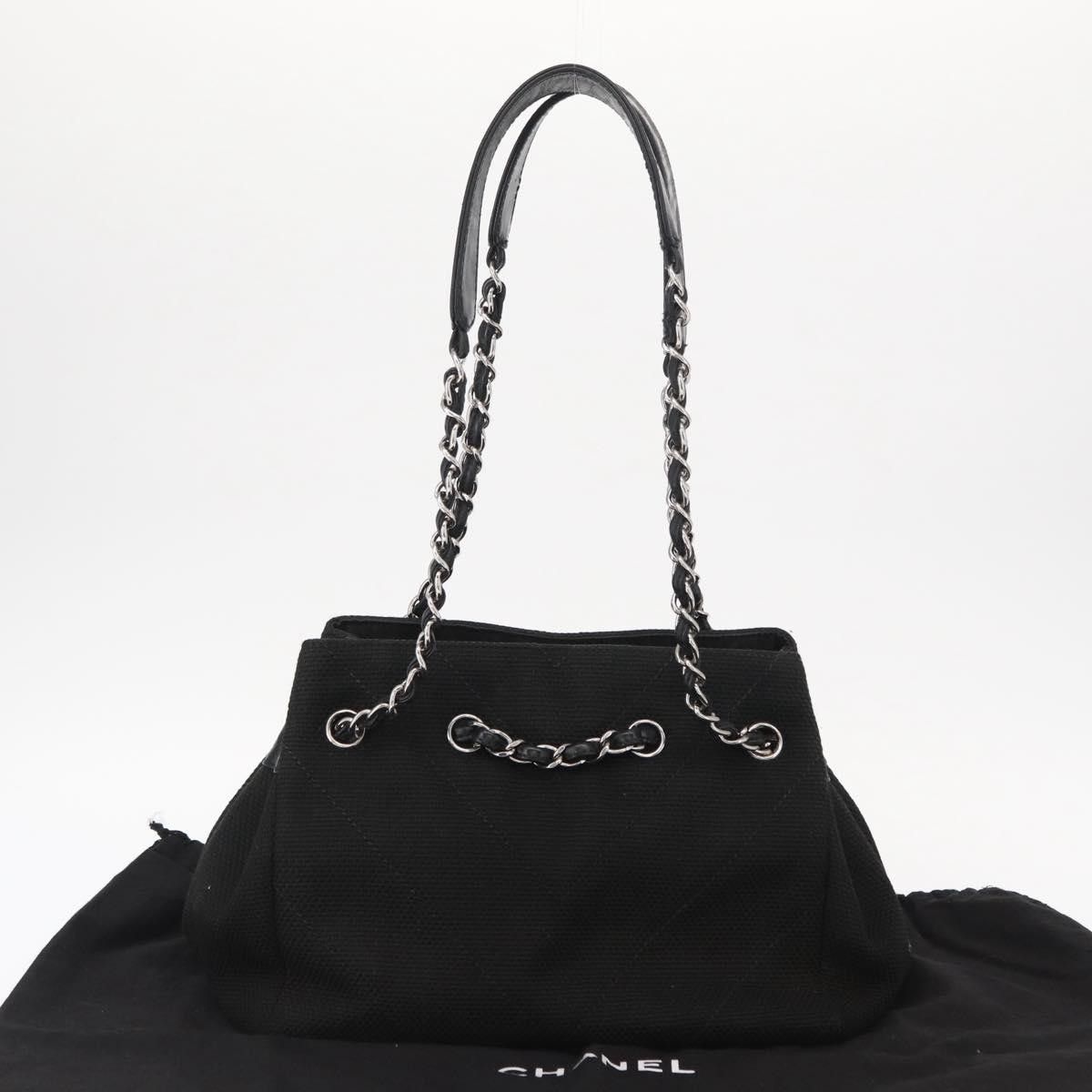 Chanel Chanel Vintage CC Charm Tote Chevron Canvas Size ONE SIZE - 14 Thumbnail