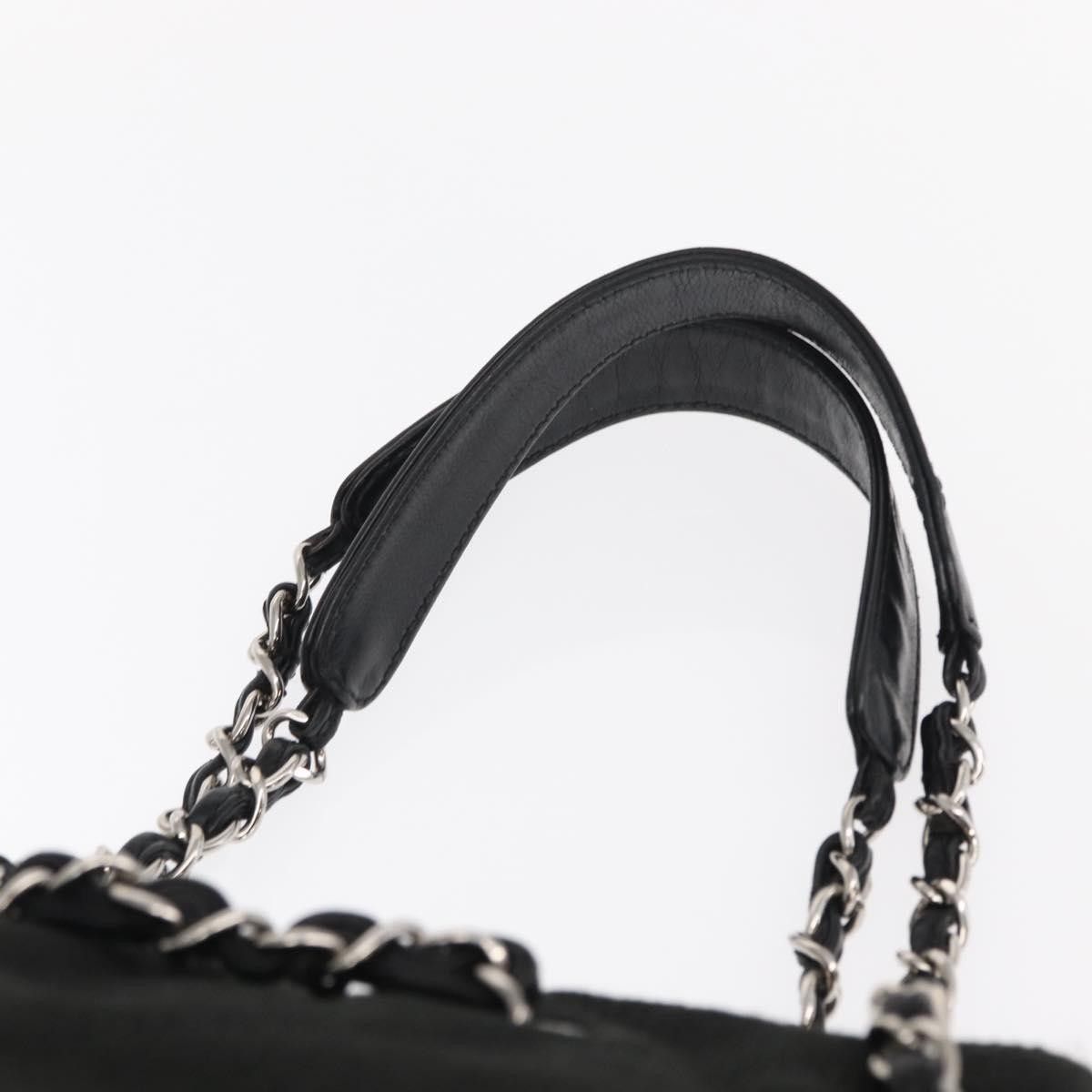 Chanel Chanel Vintage CC Charm Tote Chevron Canvas Size ONE SIZE - 17 Thumbnail