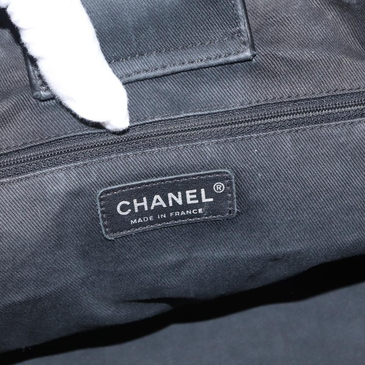 Chanel Chanel Vintage CC Charm Tote Chevron Canvas Size ONE SIZE - 7 Thumbnail