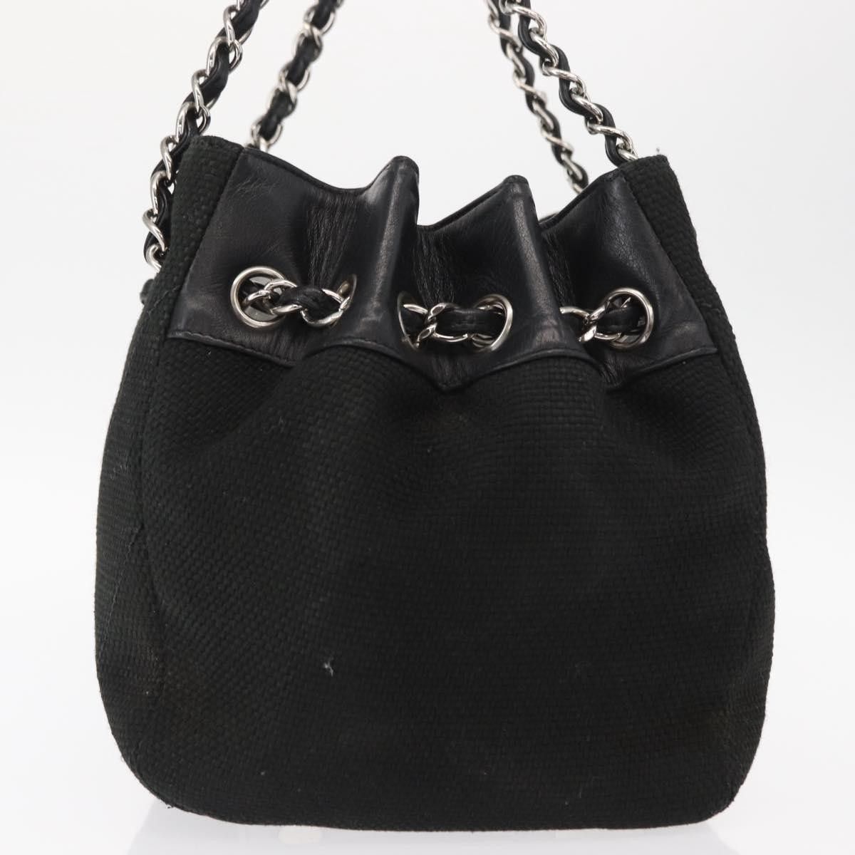 Chanel Chanel Vintage CC Charm Tote Chevron Canvas Size ONE SIZE - 3 Thumbnail