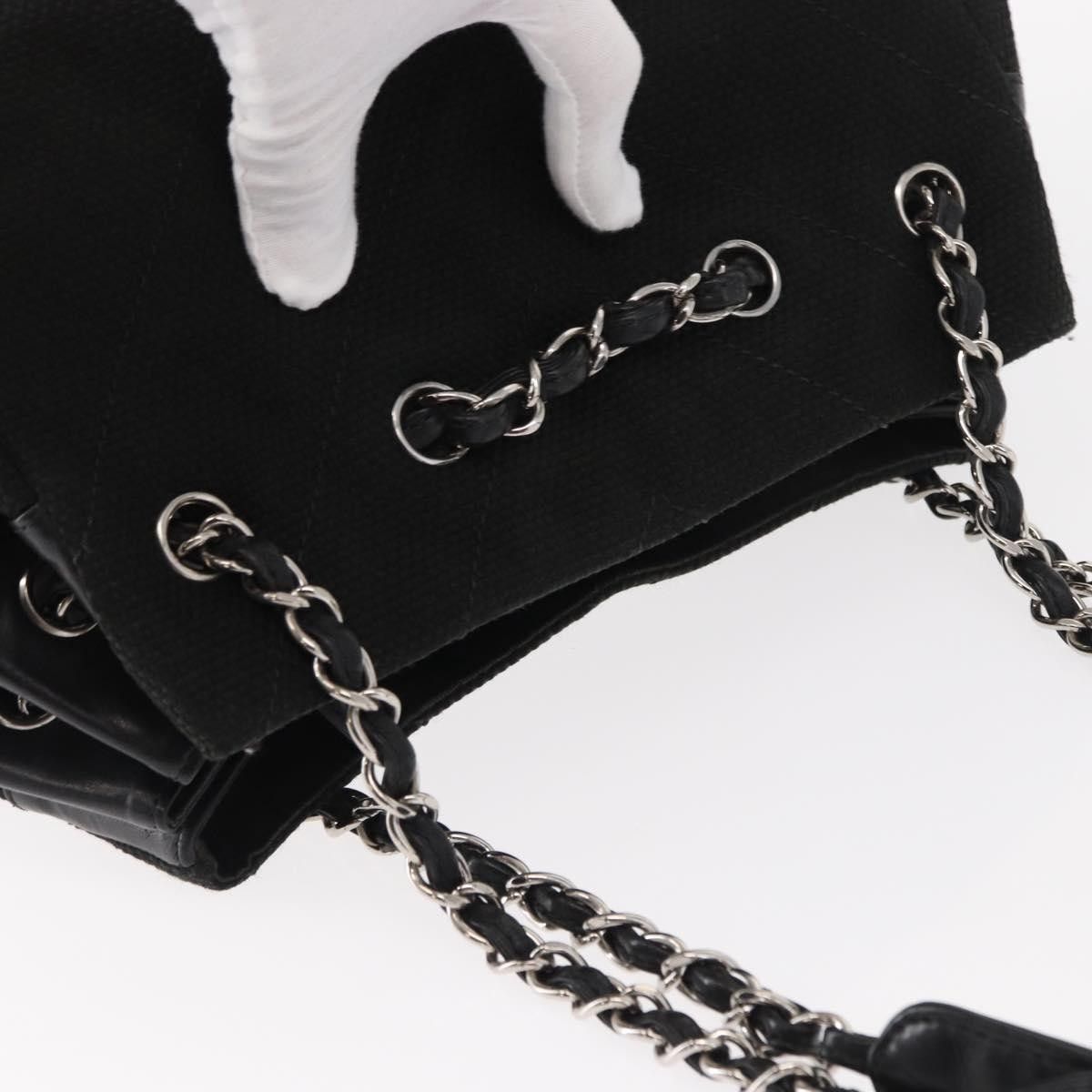 Chanel Chanel Vintage CC Charm Tote Chevron Canvas Size ONE SIZE - 16 Thumbnail