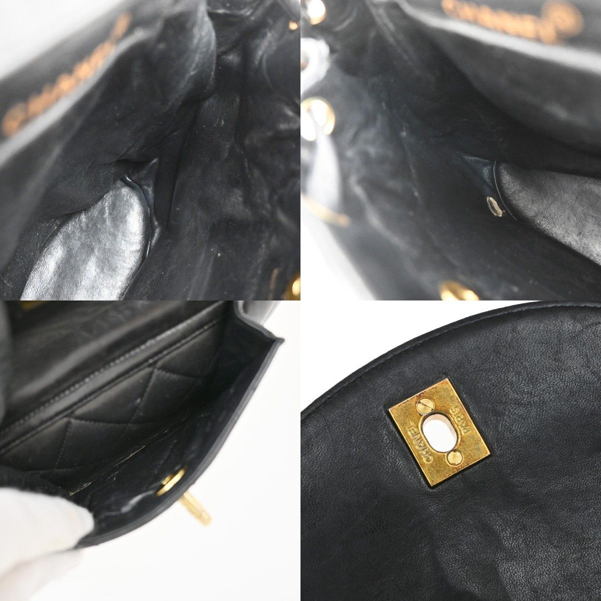 Chanel Chanel Vintage CC Pocket Backpack Leather Size ONE SIZE - 14 Thumbnail