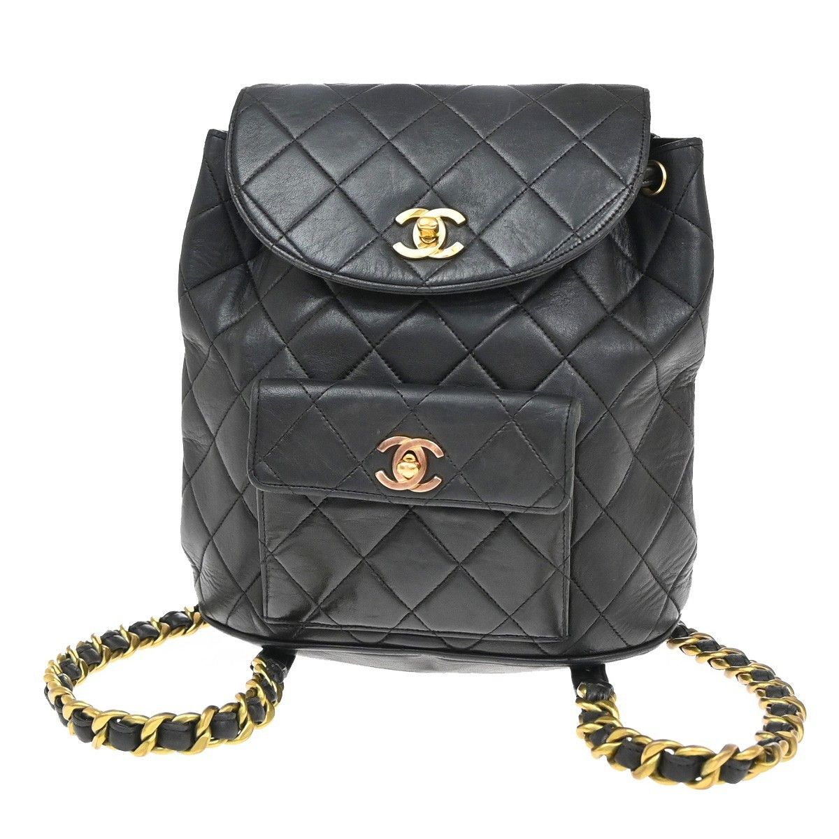 Chanel Chanel Vintage CC Pocket Backpack Leather Size ONE SIZE - 3 Thumbnail