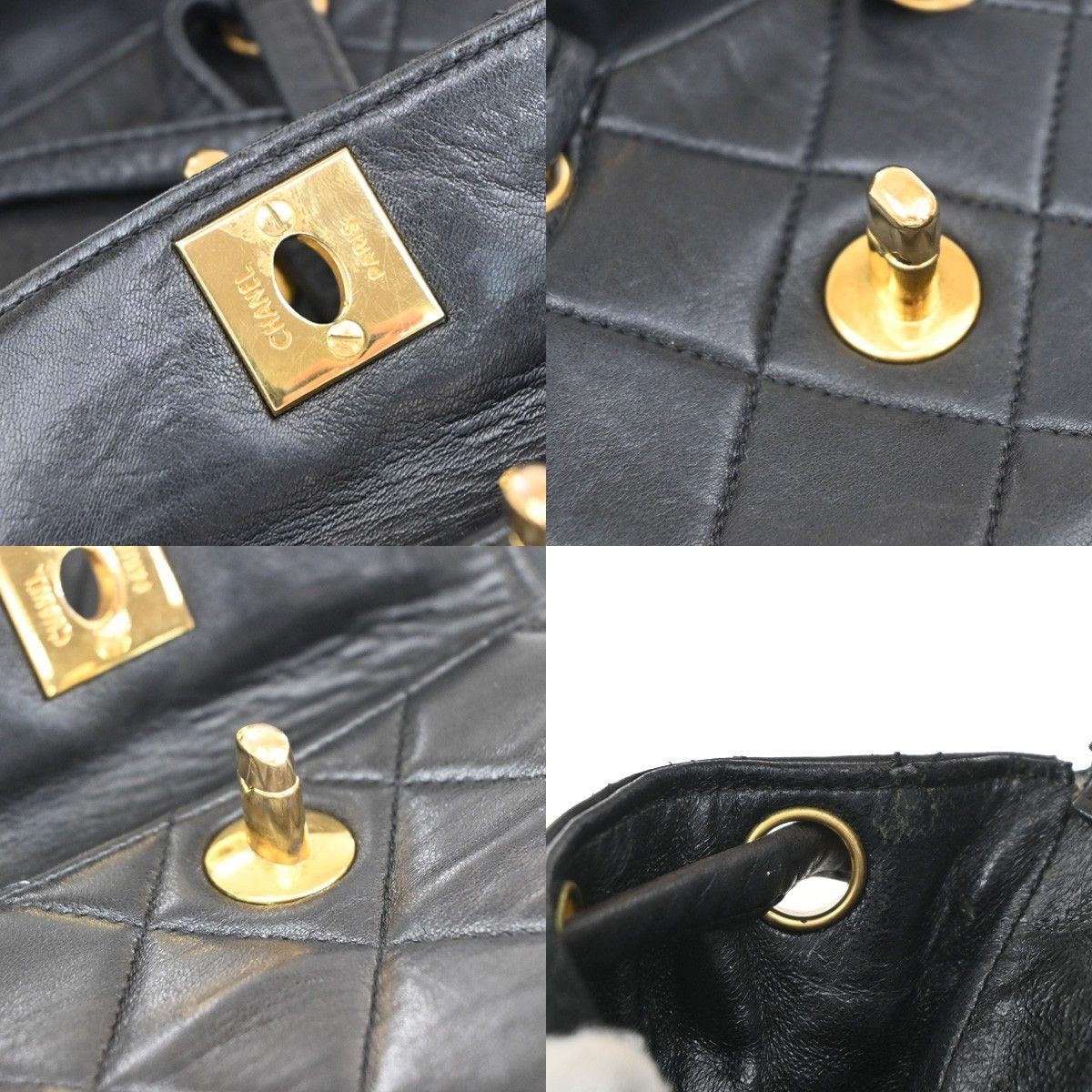 Chanel Chanel Vintage CC Pocket Backpack Leather Size ONE SIZE - 9 Thumbnail
