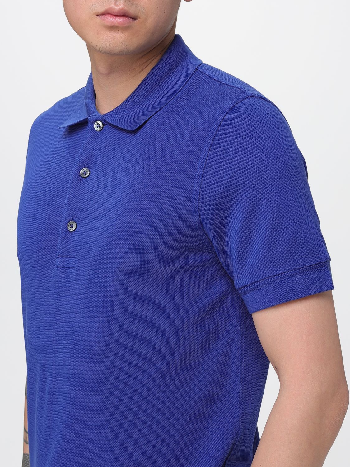 Tom Ford Tom Ford Polo Shirt Men Blue Size US L / EU 52-54 / 3 - 4 Thumbnail