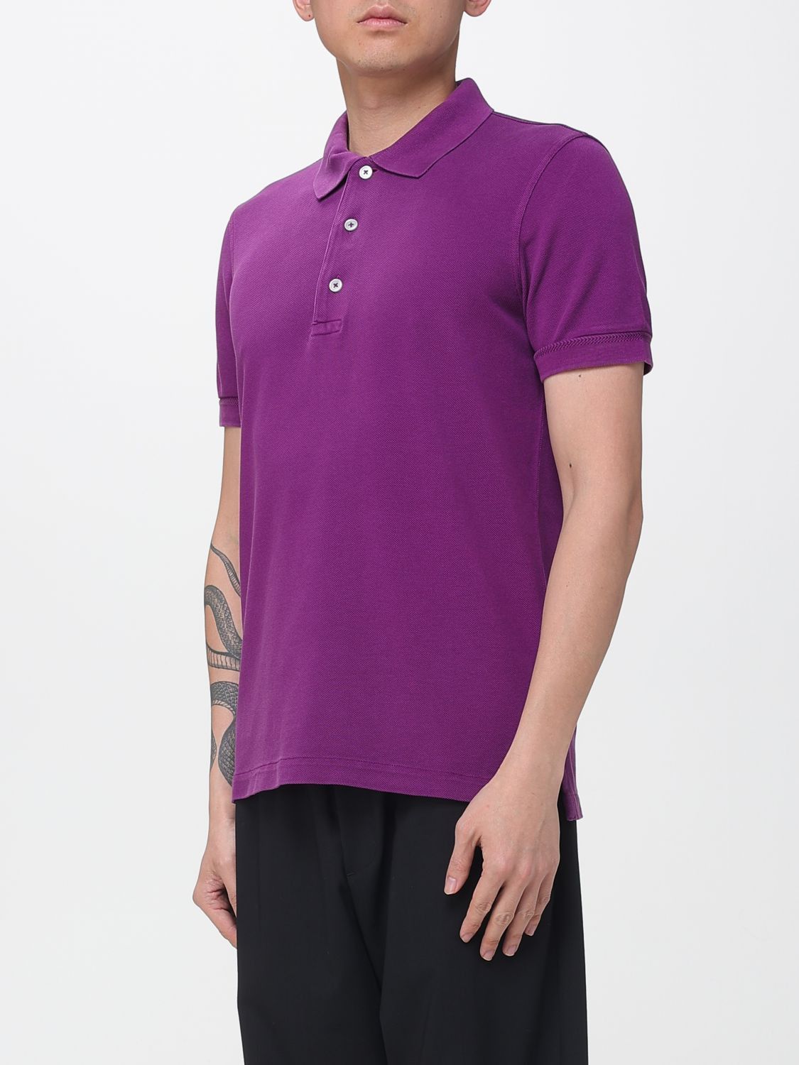 Tom Ford Tom Ford Polo Shirt Men Violet Size US S / EU 44-46 / 1 - 3 Thumbnail