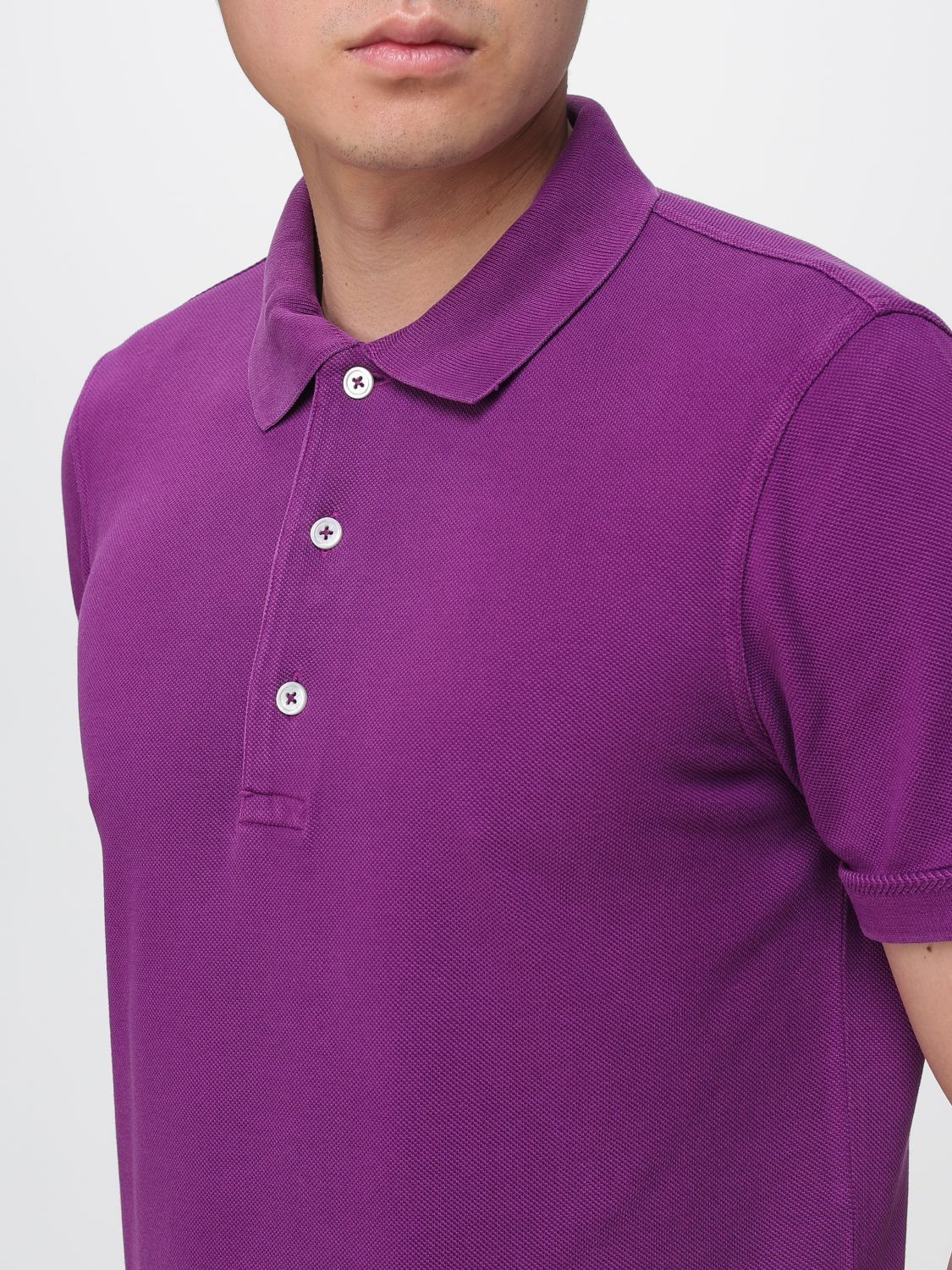 Tom Ford Tom Ford Polo Shirt Men Violet Size US S / EU 44-46 / 1 - 4 Thumbnail